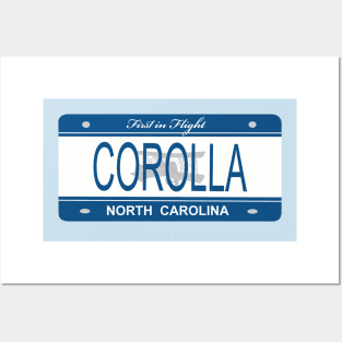 Corolla NC Lic Plate Posters and Art